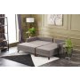 Atelier del Sofa Ugaona garnitura Bella Mini Corner Sofa Right Brown - slika 3