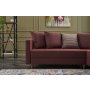 Atelier del Sofa Ugaona garnitura Aydam Right Claret Red - slika 3