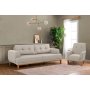 Atelier del Sofa Sofa i fotelja Vina Set Cream Atlantic Pine - slika 1