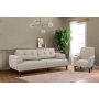 Atelier del Sofa Sofa i fotelja Vina Set Cream Walnut - slika 1