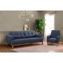 Atelier del Sofa Sofa i fotelja Vina Set Dark Blue Atlantic Pine - slika 1