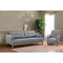 Atelier del Sofa Sofa i fotelja Vina Set Grey Atlantic Pine - slika 1