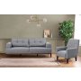 Atelier del Sofa Sofa i fotelja Vina Set Grey Walnut - slika 2