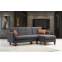 Atelier del Sofa Ugaona garnitura i fotelja Polya L Dark Grey - slika 2