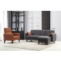 Atelier del Sofa Ugaona garnitura i fotelja Polya L Dark Grey - slika 1
