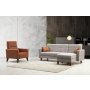 Atelier del Sofa Ugaona garnitura i fotelja Polya L Light Grey - slika 1