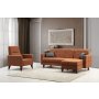 Atelier del Sofa Ugaona garnitura i fotelja Polya L Tile Red - slika 1