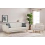 Atelier del Sofa Sofa i fotelja Lorus Set Oak Cream - slika 1