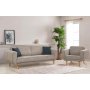 Atelier del Sofa Sofa i fotelja Lorus Set Oak Grey - slika 1