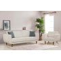 Atelier del Sofa Sofa i fotelja Lorus Set Walnut Cream - slika 1
