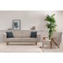 Atelier del Sofa Sofa i fotelja Larus Wood Set Walnut Grey - slika 2