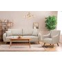 Atelier del Sofa Sofa i fotelja Hera Set Cream - slika 1