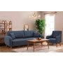 Atelier del Sofa Sofa i fotelja Hera Set Dark Blue - slika 2