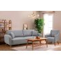 Atelier del Sofa Sofa i fotelja Hera Set Grey - slika 2