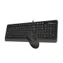 A4 TECH F1010 FSTYLER USB YU siva tastatura + USB sivi miš - slika 2
