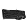 A4 TECH F1010 FSTYLER USB YU siva tastatura + USB sivi miš - slika 3