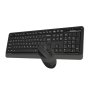 A4 TECH FG1010 FSTYLER Wireless Combo USB YU sivi set - slika 2