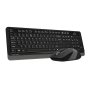 A4 TECH FG1010 FSTYLER Wireless Combo USB YU sivi set - slika 3