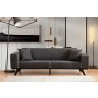 Atelier del Sofa Sofa trosed Leon 3 Seater Anthracite - slika 2