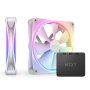 NZXT F140 RGB Duo Twin Pack 140mm ventilator beli RF-D14DF-W1 - slika 1