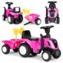 ECO TOYS Traktor sa prikolicom Roze - slika 1