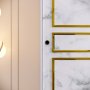 HANAH HOME Ormar Martin 120 White Black Gold - slika 4