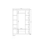 HANAH HOME Ormar Inci 1814 White - slika 5