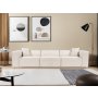 Atelier del Sofa Sofa trosed Lora 3 Seater Light Brown - slika 1