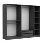 HANAH HOME Ormar Kale 210 Anthracite v2 - slika 1