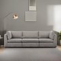 Atelier del Sofa Sofa trosed Mottona 3 Seat Sofa Light Grey - slika 1