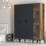 HANAH HOME Ormar Kumsal STP Walnut Anthracite - slika 4