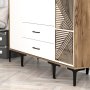 HANAH HOME Ormar Kumsal STP Walnut White - slika 4