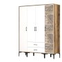 HANAH HOME Ormar Kumsal STP Walnut White - slika 5
