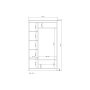 HANAH HOME Ormar Henna 1713 White - slika 5