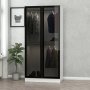 HANAH HOME Ormar Kale Glass Black 190 - slika 4