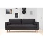 Atelier del Sofa Sofa trosed Rome Black - slika 1