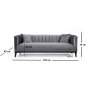 Atelier del Sofa Sofa trosed Trendy Dark Grey - slika 4