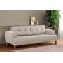 Atelier del Sofa Sofa trosed Vina 3 Cream Atlantic Pine - slika 2
