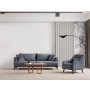 Atelier del Sofa Sofa trosed Buhara 3 Seater Dark Grey - slika 2