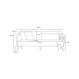 Atelier del Sofa Sofa trosed Revos Brown - slika 5