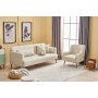 Atelier del Sofa Sofa trosed Revos Cream - slika 2
