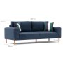 Atelier del Sofa Sofa trosed Franz Dark Blue - slika 5