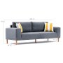 Atelier del Sofa Sofa trosed Franz Grey - slika 5