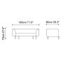 Atelier del Sofa Sofa dvosed Macaroon Green - slika 4