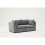Atelier del Sofa Sofa dvosed Mottona 2 Seat Sofa Grey - slika 3