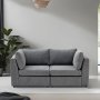 Atelier del Sofa Sofa dvosed Mottona 2 Seat Sofa Grey - slika 1