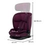 KINDERKRAFT Auto sedište ONETO3 i-Size 76-150 cm CHERRY PEARL - slika 3