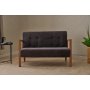 Atelier del Sofa Sofa dvosed Kemer Anthracite - slika 2