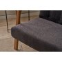 Atelier del Sofa Sofa dvosed Kemer Anthracite - slika 4