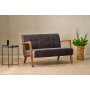 Atelier del Sofa Sofa dvosed Kemer Anthracite - slika 1